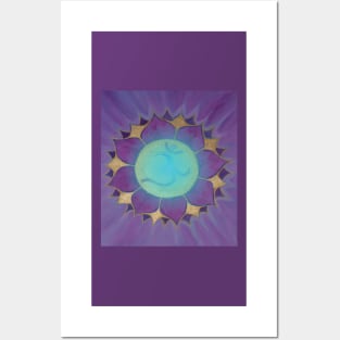 Vishuda, crown chakra Posters and Art